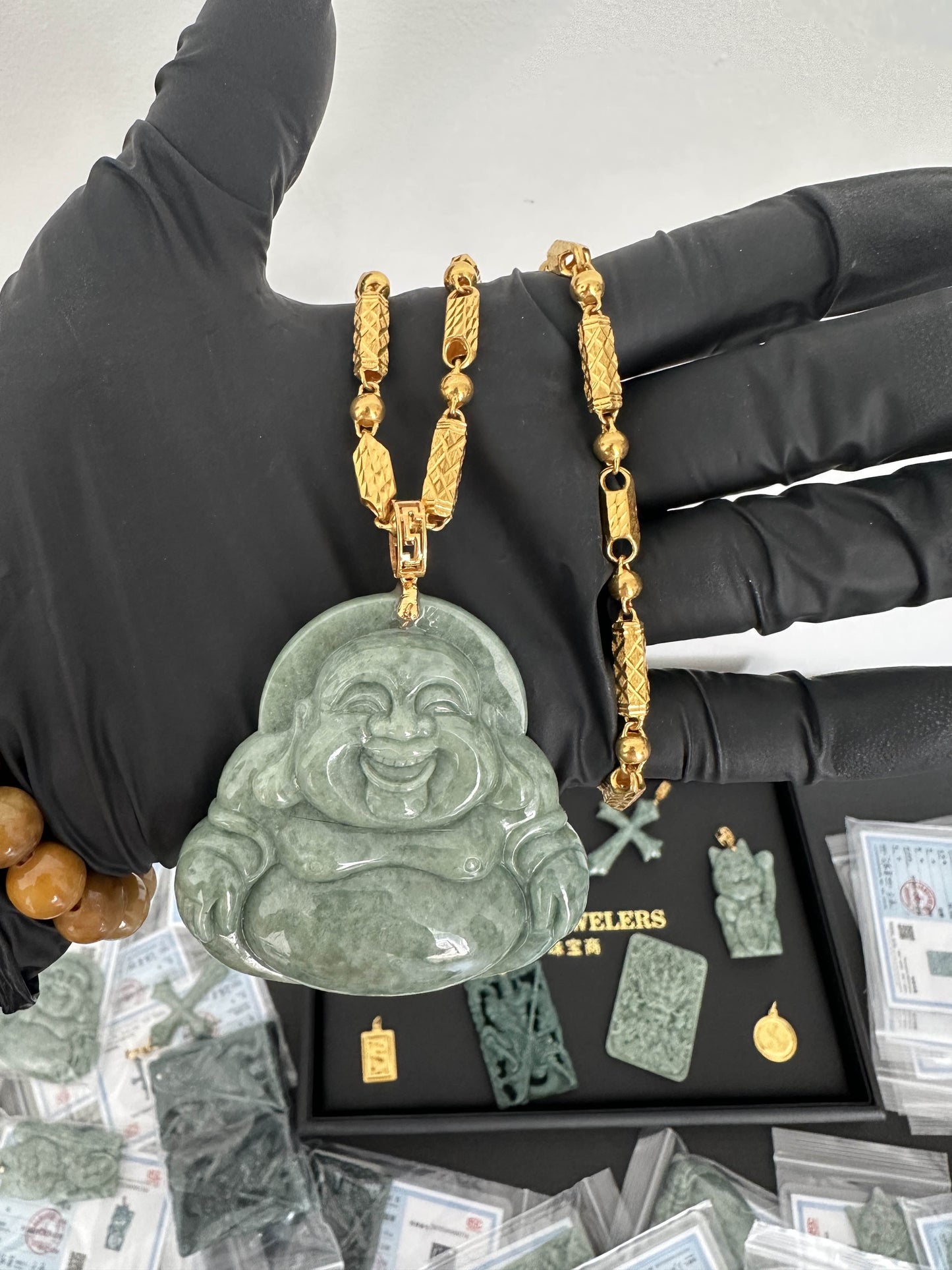 Jade Buddha Pendant