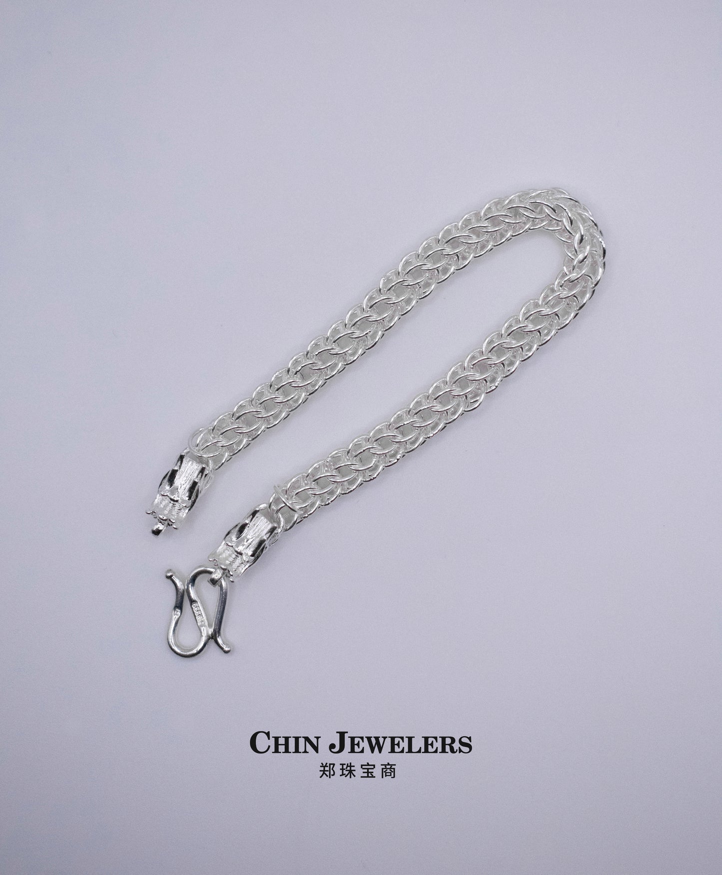 Sterling Silver Dragon-Head Bracelet
