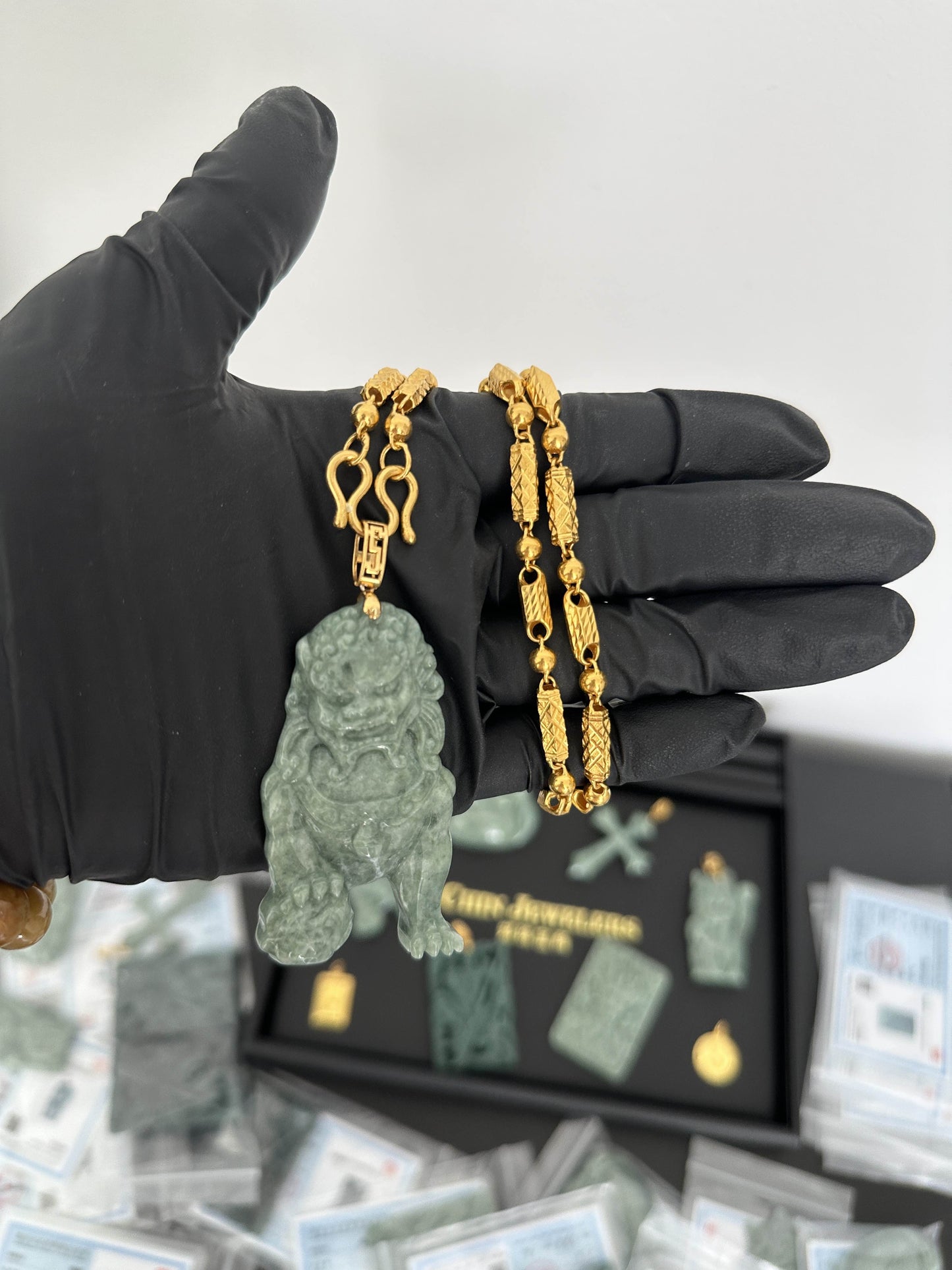 Jade Foo Dog Pendant