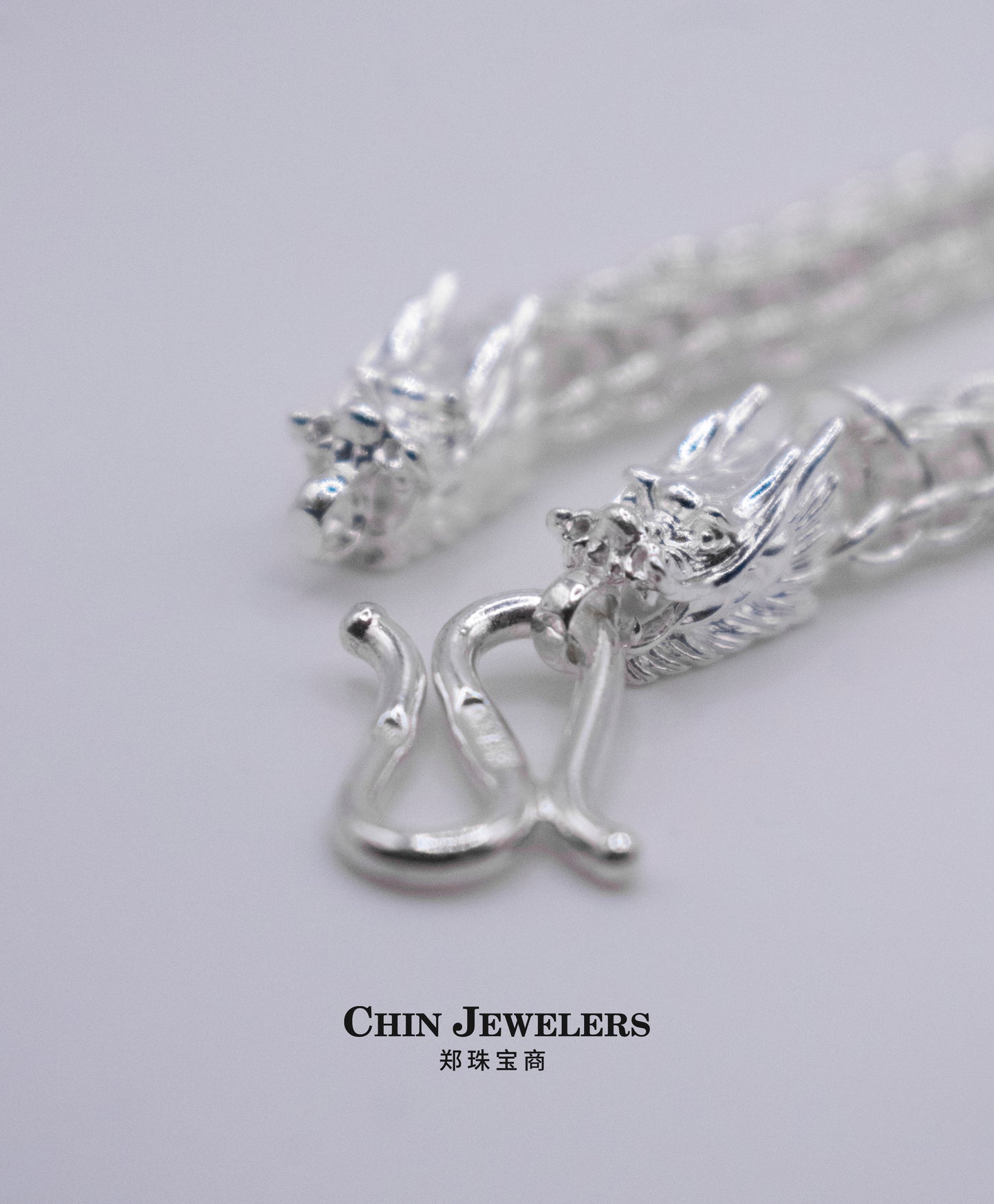 Sterling Silver Dragon-Head Bracelet