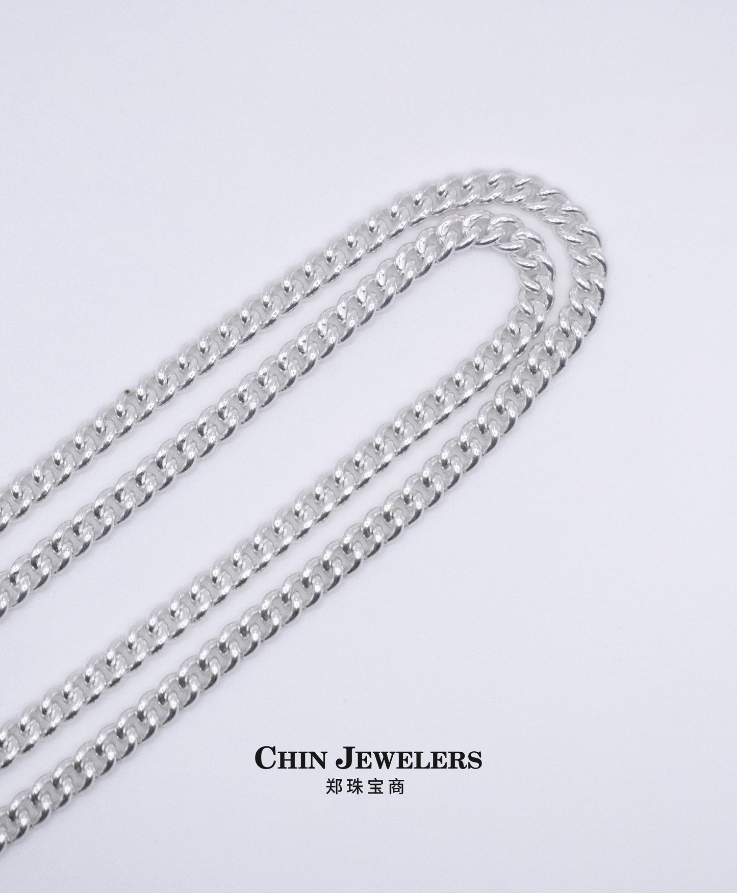 Sterling Silver Cuban-Link Chain (22 Inches)
