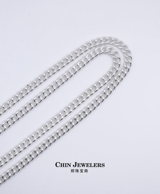 Sterling Silver Cuban-Link Chain (22 Inches)