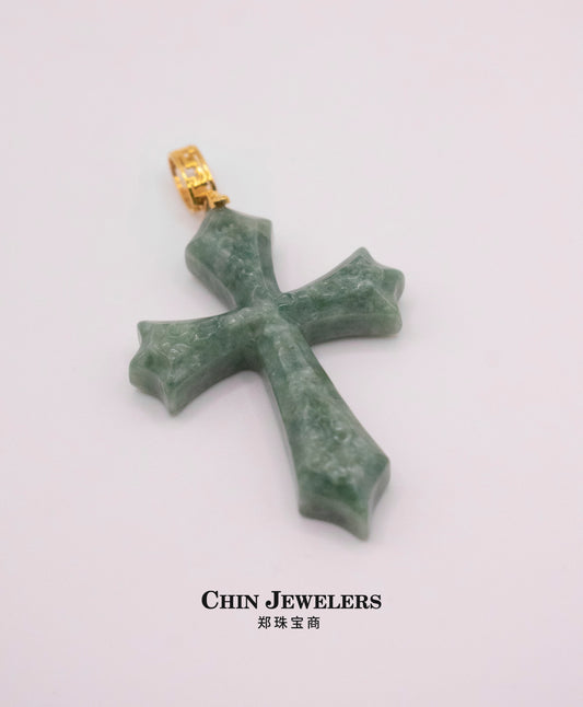 Jade Cross Pendant